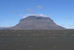 Vue du Herðubreið depuis le sud-est.