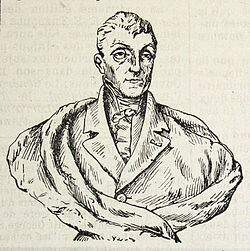 Pierre Lefort croqué en 1899 par Sporrer pour son futur buste.