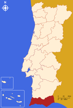 Localisation du district de Faro