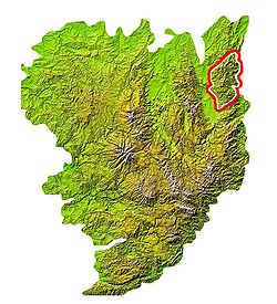 Carte de localisation du Beaujolais.