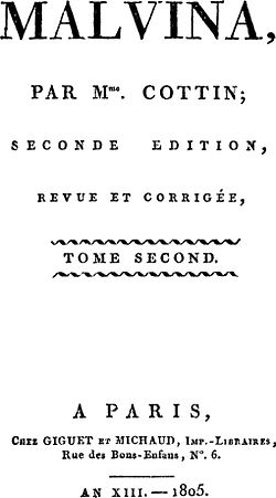 2eédition chez Giguet et Michaud (1805).