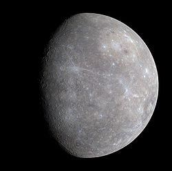 Mercure vue par la sonde MESSENGER,le 14 janvier 2008.