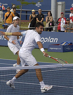 Nestor & Zimonjic at the 2008 Rogers Cup.jpg