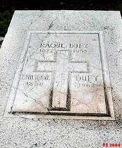 La tombe de Raoul Dufy à Nice Cimiez