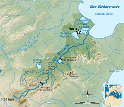 Oued Miliane drainage basin-fr.svg