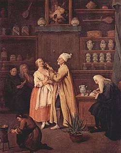 L'apothicaire dans sa boutique, Pietro Longhi