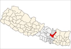 Localisation du district de Ramechhap