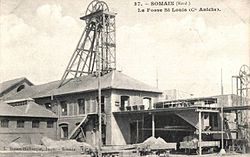 La fosse Saint Louis vers 1900.