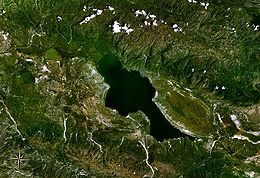 Vue satellitaire de l’étang Saumâtre