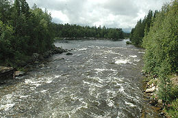 La Kolvitsa est un petit fleuve impétueux, entrecoupé de nombreux rapides.