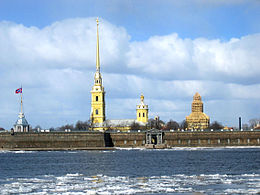 La Neva à Saint-Pétersbourg.