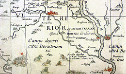Carte de la rivière Ros en 1650.