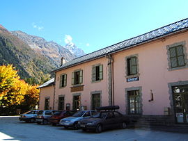 La gare d'Argentière.