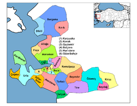 Districts de la province d’İzmir