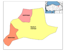 Districts de la province de Bayburt