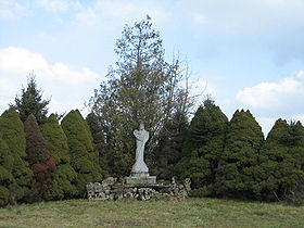 Statue représentant la Vierge et Jésus