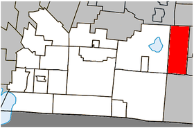 Localisation de la municipalité dans la MRC de Brome-Missisquoi