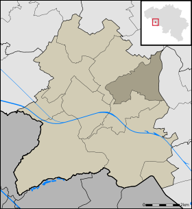 Localisation de Bury au sein de Péruwelz