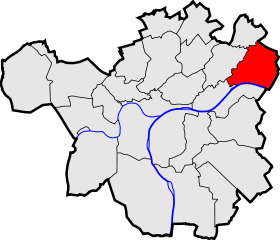 Localisation de Marche-les-Dames dans la commune de Namur