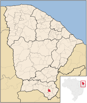 Localisation de Abaiara sur une carte