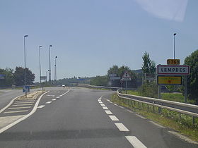 Photographie de la route D 769 : La RD 769 à l’entrée de Lempdes