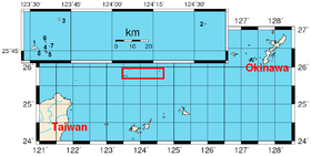 Carte des îles Senkaku