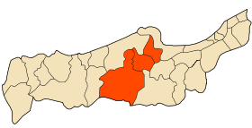 Localisation de la daïra dans la Wilaya de Tipaza