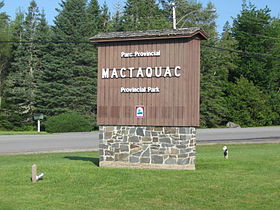 Entrée du parc provincial Mactaquac
