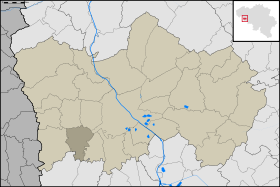 Localisation de Froidmont au sein de Tournai