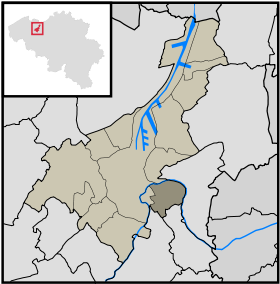 Localisation de Gentbrugge au sein de Gand