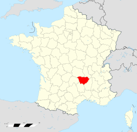 Localisation de la Haute-Loire en France