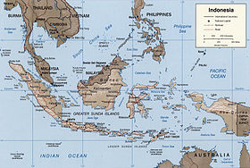 carte : Géographie de l'Indonésie