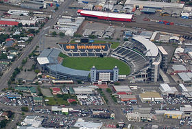 Vue aérienne du Jade Stadium en décembre 2005