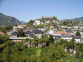 La partie ancienne de la Ville de Jajce