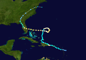 Parcours de l'ouragan Jeanne