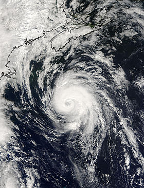 Ouragan Juan approchant la Nouvelle-Écosse avec des vents de 160 km/h(Source NOAA)
