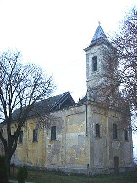 L'église catholique Saint-Jean-Baptiste à Kolut