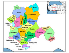 Districts de la province de Konya
