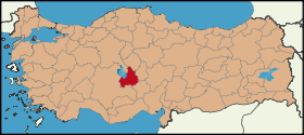 Latrans-Turkey location Aksaray.svg