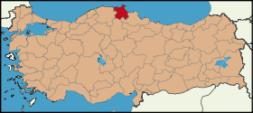 Latrans-Turkey location Sinop.svg