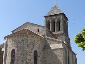 L'église vue de la place