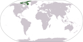 Carte de localisation de l'archipel arctique canadien.