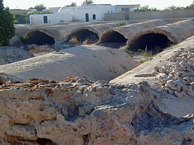 Vue des citernes de La Malga