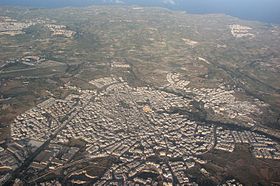 Vue aérienne de Mosta