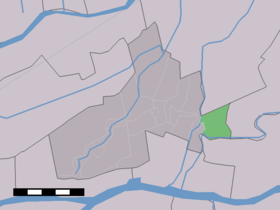 Localisation de Rietveld dans la commune de Giessenlanden