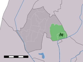 Localisation de Waarland dans la commune de Harenkarspel