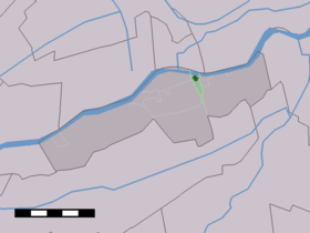 Localisation de Nieuwpoort dans la commune de Liesveld