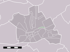 Localisation de Houtdijken dans la commune de Woerden