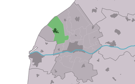 Localisation de Sexbierum dans la commune de Franekeradeel