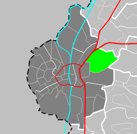 Localisation de Amby dans la commune de Maastricht